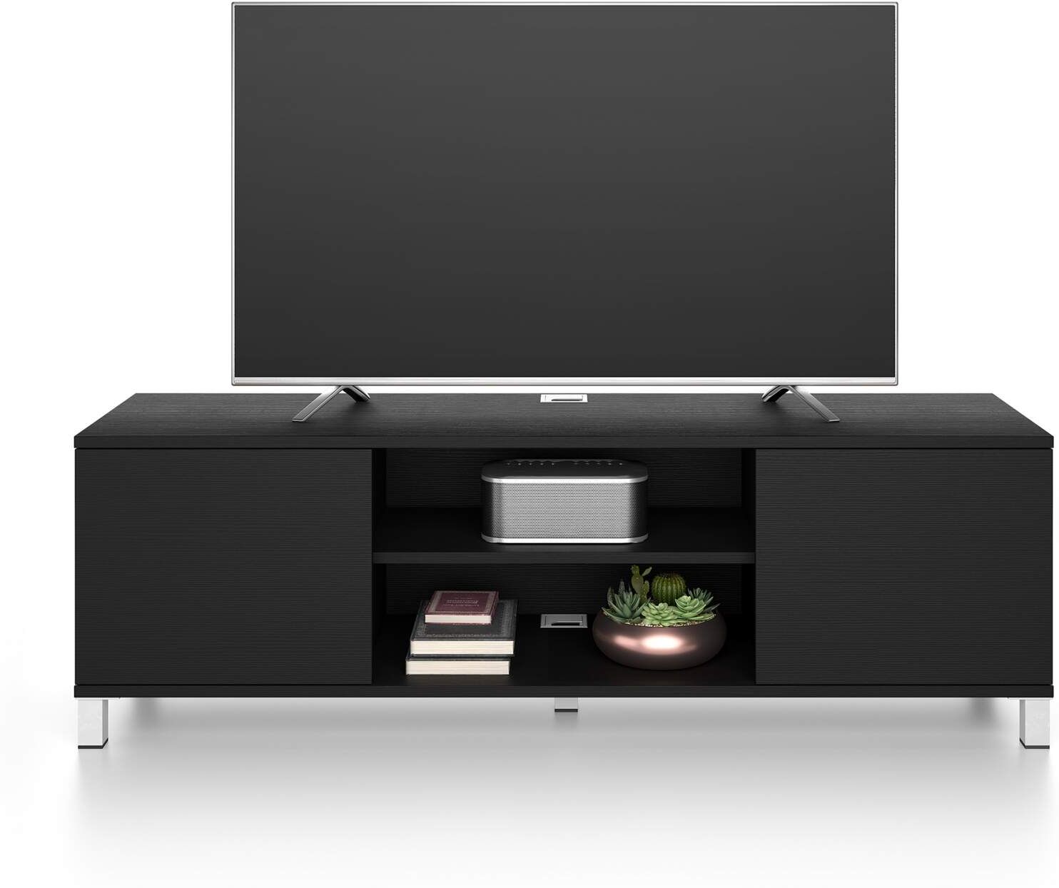 Mobili Fiver Mueble de TV Rachele, color Madera negra