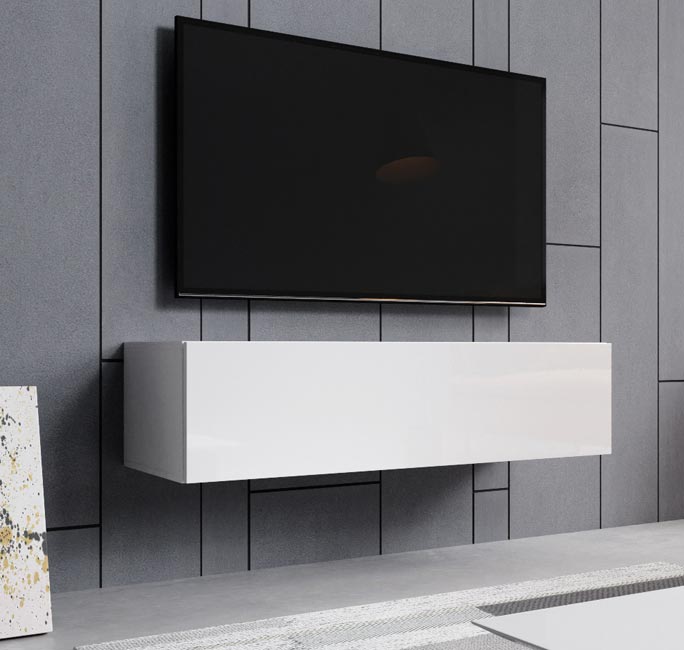 Mueble TV modelo modelo Aitana M1 (120x30cm) en color blanco