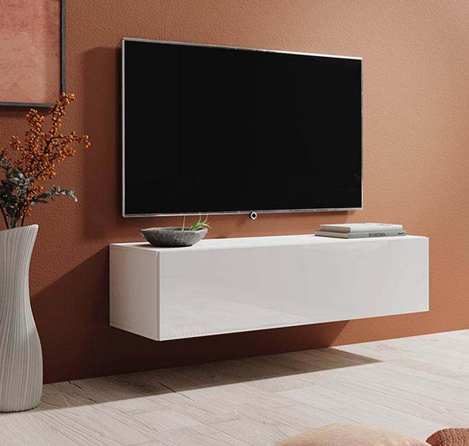 Mueble TV modelo Berit 120x30 en color blanco