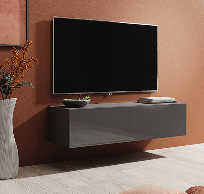 Mueble TV modelo Berit 120x30 en color gris