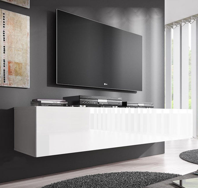 Mueble TV modelo Nora H2 (160 cm) en color blanco