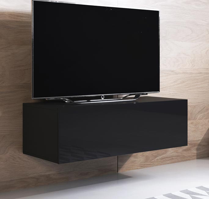 Mueble TV modelo Luke H1 (100x30cm) color negro