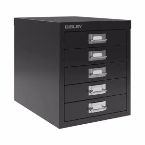 Bisley Multidrawer A4 – laatikosto viidellä laatikolla, Väri Black
