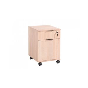 Toscohome Commode de bureau 41x61 cm en bois avec roulettes couleur sonoma