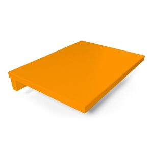 ABC MEUBLES Tablette de chevet suspendue bois - - Orange