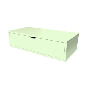ABC MEUBLES Cube de rangement bois 100x50 cm + tiroir - - Vert Pastel - / - Vert Pastel