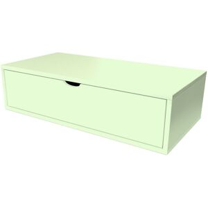 ABC MEUBLES Cube de rangement bois 100x50 cm + tiroir - - Vert Pastel