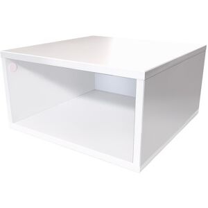 ABC MEUBLES Cube de rangement bois 50x50 cm - 50x50 - Blanc