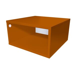 ABC MEUBLES Cube de rangement bois 50x50 cm - 50x50 - Chocolat