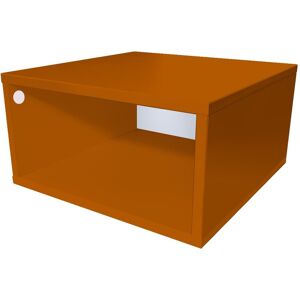 ABC MEUBLES Cube de rangement bois 50x50 cm 50x50 Chocolat