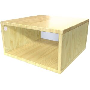 ABC MEUBLES Cube de rangement bois 50x50 cm - 50x50 - Miel - 50x50 - Miel