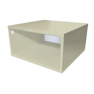 ABC MEUBLES Cube de rangement bois 50x50 cm - 50x50 - Moka