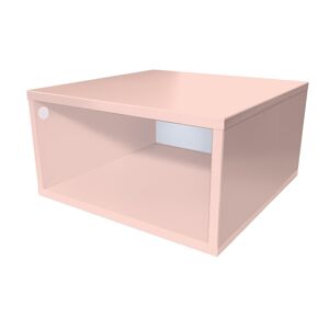 ABC MEUBLES Cube de rangement bois 50x50 cm - 50x50 - Rose Pastel - 50x50 - Rose Pastel