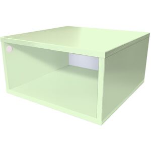 ABC MEUBLES Cube de rangement bois 50x50 cm - 50x50 - Vert Pastel