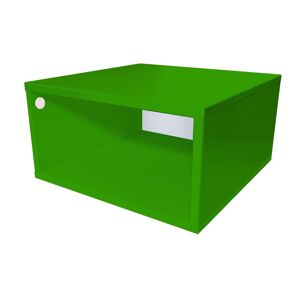 ABC MEUBLES Cube de rangement bois 50x50 cm - 50x50 - Vert - 50x50 - Vert
