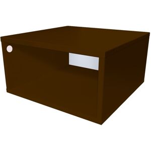 ABC MEUBLES Cube de rangement bois 50x50 cm - 50x50 - Wengé - 50x50 - Wengé