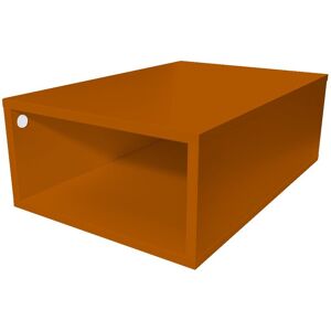 ABC MEUBLES Cube de rangement bois 75x50 cm - - Chocolat - / - Chocolat