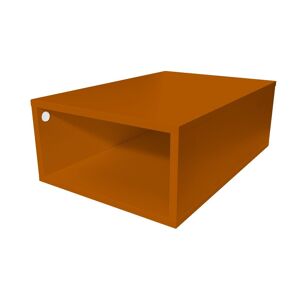 ABC MEUBLES Cube de rangement bois 75x50 cm - - Chocolat