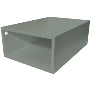 ABC MEUBLES Cube de rangement bois 75x50 cm - - Gris - / - Gris