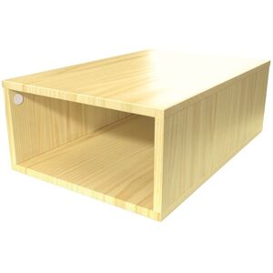 ABC MEUBLES Cube de rangement bois 75x50 cm - - Miel - / - Miel