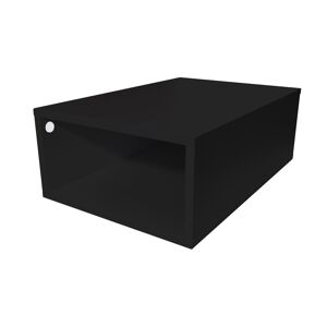 ABC MEUBLES Cube de rangement bois 75x50 cm - - Noir