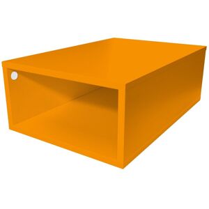 ABC MEUBLES Cube de rangement bois 75x50 cm - - Orange