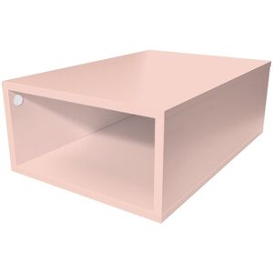 ABC MEUBLES Cube de rangement bois 75x50 cm - - Rose Pastel - / - Rose Pastel