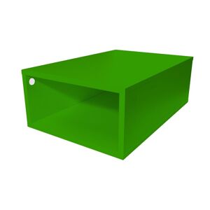 ABC MEUBLES Cube de rangement bois 75x50 cm - - Vert - / - Vert