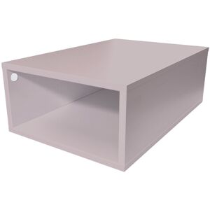 ABC MEUBLES Cube de rangement bois 75x50 cm - - Violet Pastel - / - Violet Pastel