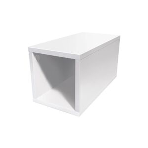 ABC MEUBLES Cube de rangement bois 25x50 cm 25x50 Blanc