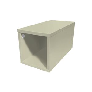 ABC MEUBLES Cube de rangement bois 25x50 cm - 25x50 - Moka