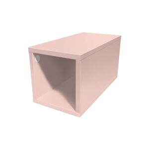 ABC MEUBLES Cube de rangement bois 25x50 cm - 25x50 - Rose Pastel - 25x50 - Rose Pastel - Publicité