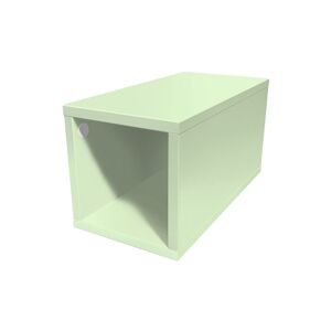 ABC MEUBLES Cube de rangement bois 25x50 cm - 25x50 - Vert Pastel - 25x50 - Vert Pastel