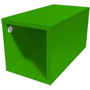 ABC MEUBLES Cube de rangement bois 25x50 cm - 25x50 - Vert