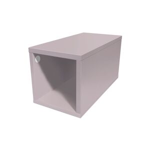 ABC MEUBLES Cube de rangement bois 25x50 cm - 25x50 - Violet Pastel - 25x50 - Violet Pastel