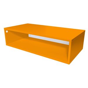 ABC MEUBLES Cube de rangement bois 100x50 cm - - Orange