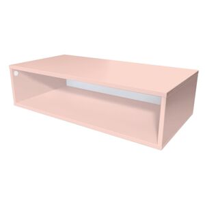 ABC MEUBLES Cube de rangement bois 100x50 cm - - Rose Pastel - / - Rose Pastel