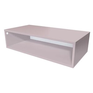 ABC MEUBLES Cube de rangement bois 100x50 cm - - Violet Pastel