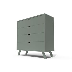 ABC MEUBLES Commode Scandinave en bois massif Viking - - Gris - / - Gris