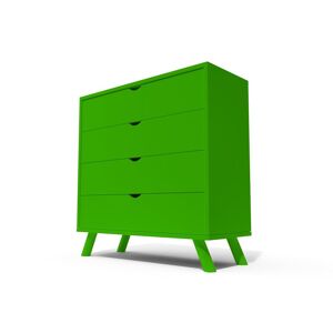 ABC MEUBLES Commode Scandinave en bois massif Viking - - Vert - / - Vert