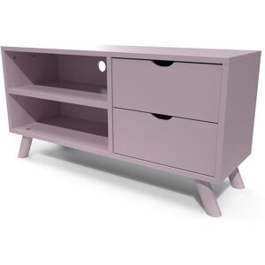 ABC MEUBLES Meuble TV Scandinave bois Viking - - Violet Pastel