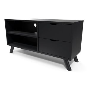 ABC MEUBLES Meuble TV Scandinave bois Viking - - Noir