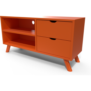 ABC MEUBLES Meuble TV Scandinave bois Viking - - Orange