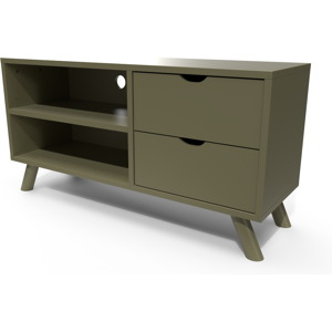 ABC MEUBLES Meuble TV Scandinave bois Viking - - Taupe - / - Taupe