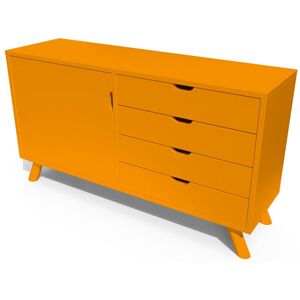 ABC MEUBLES Buffet scandinave bois Viking Orange