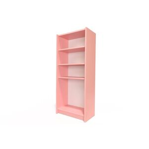 ABC MEUBLES Étagère Bibliothèque Bois - - Rose Pastel