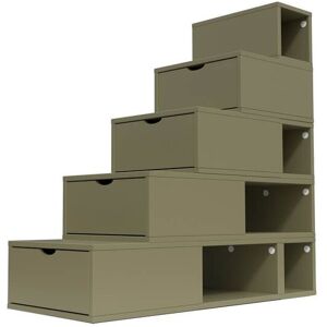 ABC MEUBLES Escalier Cube de rangement hauteur 125 cm - - Taupe