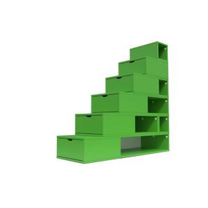 ABC MEUBLES Escalier Cube de rangement hauteur 150cm - - Vert