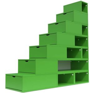 ABC MEUBLES Escalier Cube de rangement hauteur 175 cm - - Vert - / - Vert