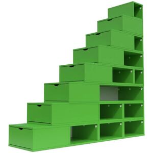 ABC MEUBLES Escalier Cube de rangement hauteur 200 cm - - Vert